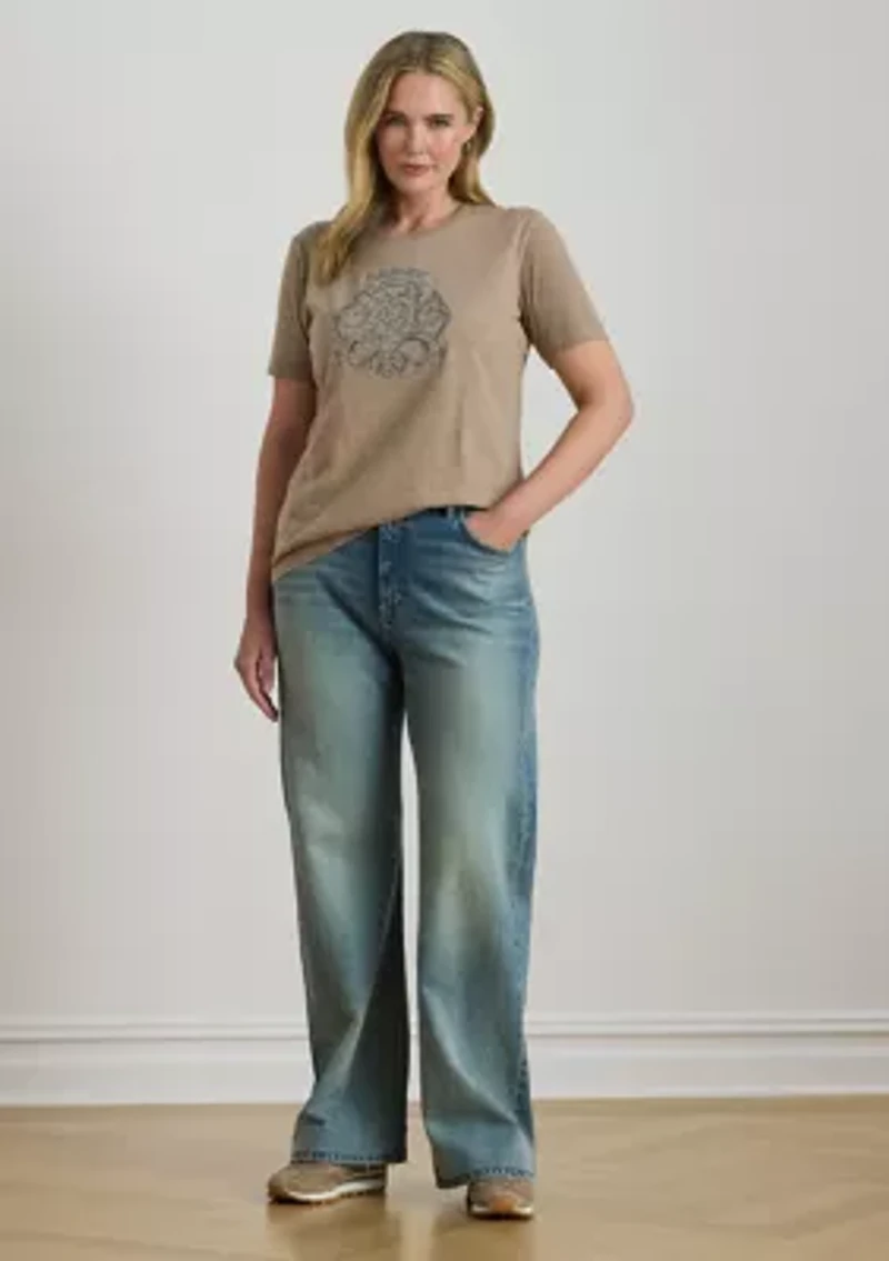 Plus  Stretch Cotton T-Shirt