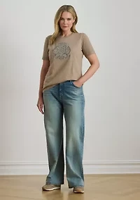 Plus  Stretch Cotton T-Shirt