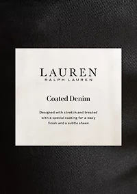 Plus Coated High-Rise Straight Ankle Jeans