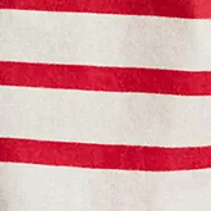 Women's Striped Embroidered-Logo Jersey T-Shirt