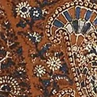 Plus Paisley Crepe Wide-Leg Pants