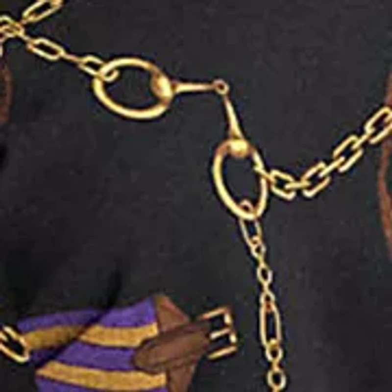 Plus Belting-Print Belted Crepe Fratillio Dress