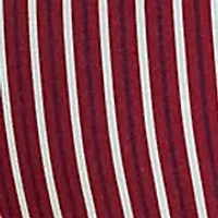 Plus Striped Cotton Broadcloth Tie-Neck Shirt