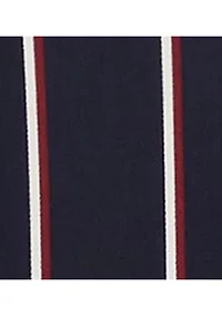 Plus Classic Fit Striped Charmeuse Shirt