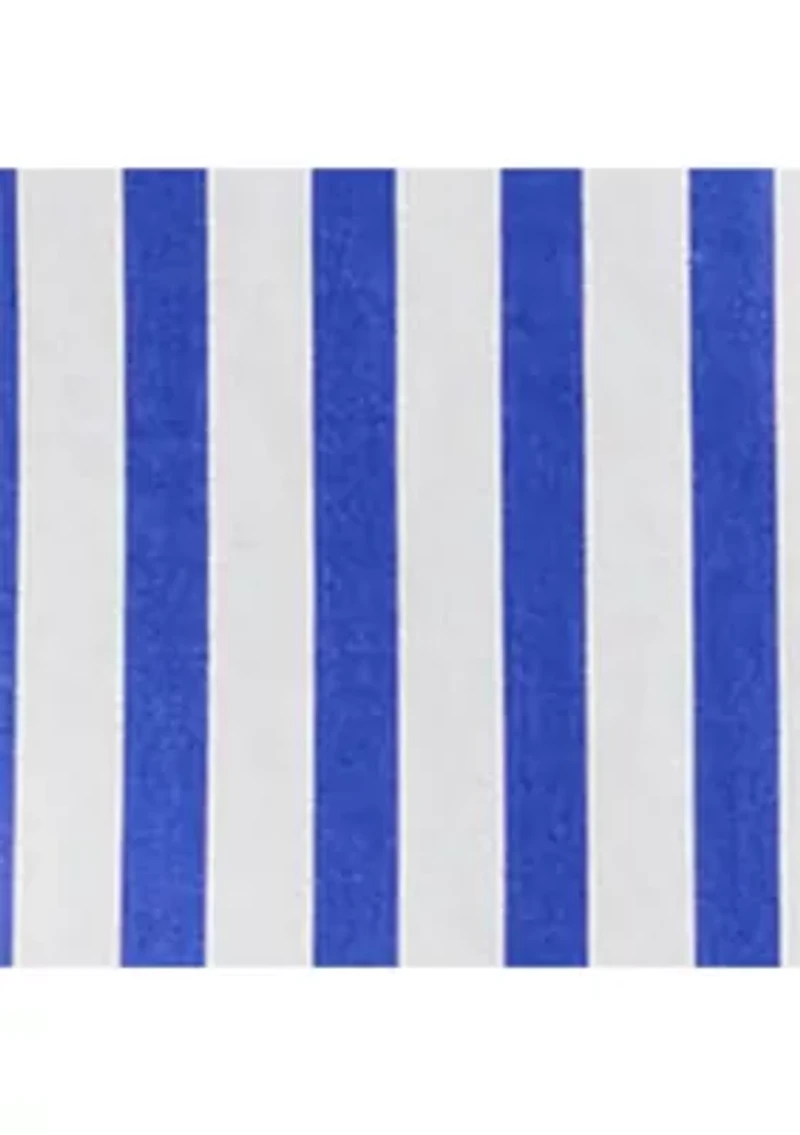 Striped Cotton Broadcloth Cropped Shirt