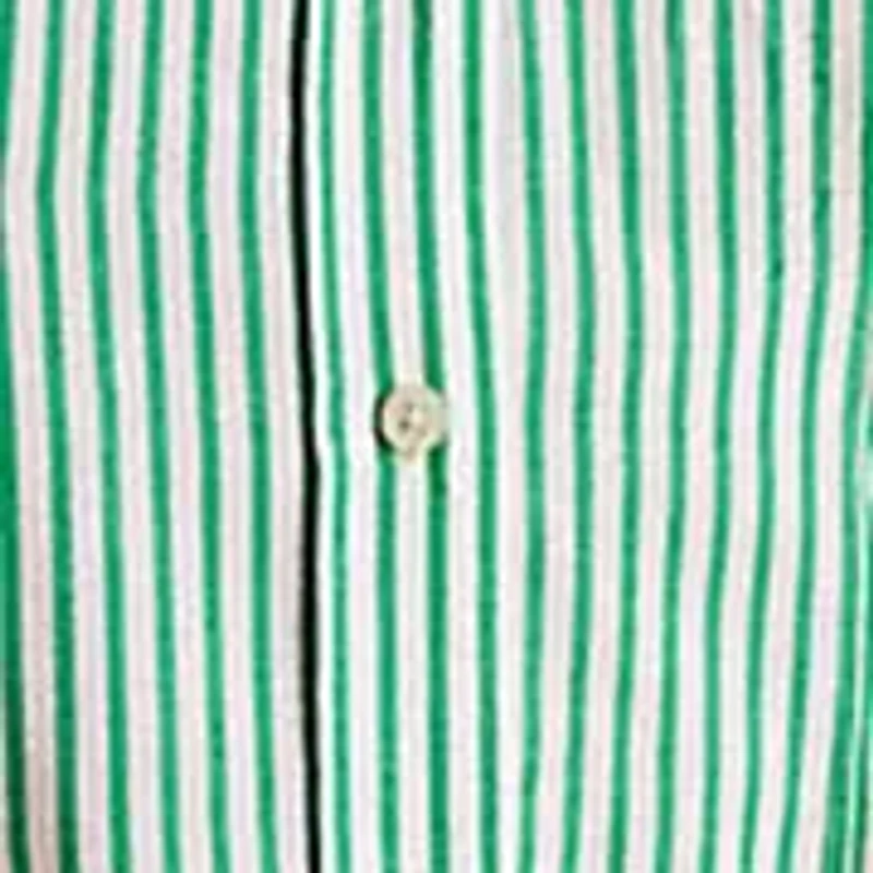 Women's Striped Pleated Broadcloth Shirtdress