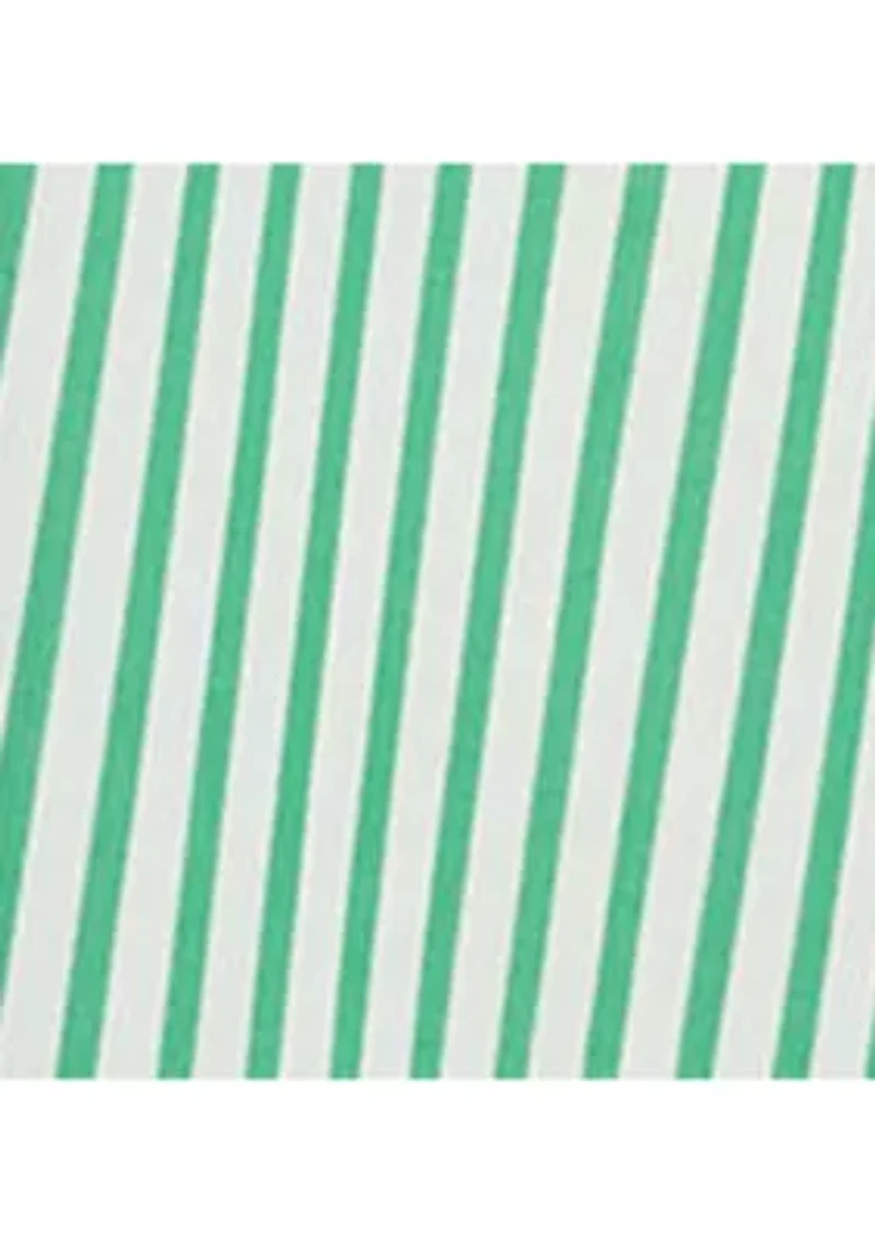 Women's Striped Pleated Broadcloth Shirtdress