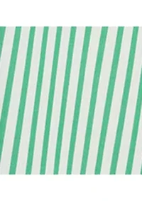 Women's Striped Pleated Broadcloth Shirtdress