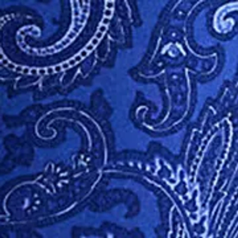 Paisley Crepe Wide-Leg Pant