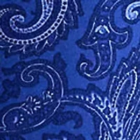 Paisley Crepe Wide-Leg Pant