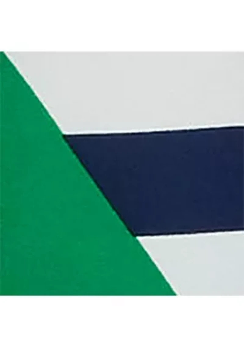 Plus Striped Crepe Shirtdress