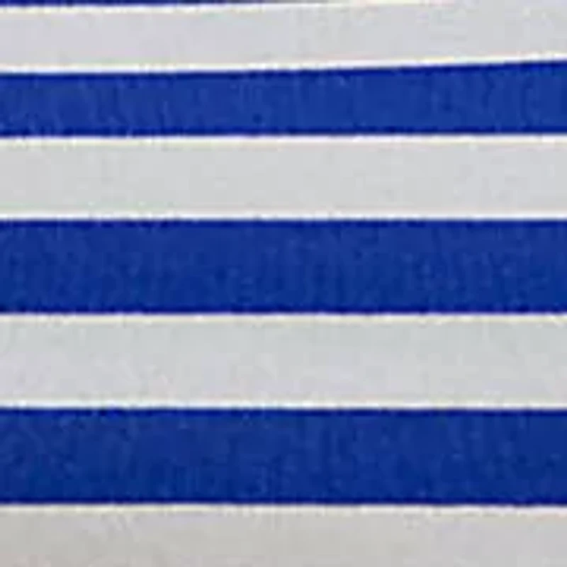 Plus Striped Stretch Cotton Boatneck T-Shirt