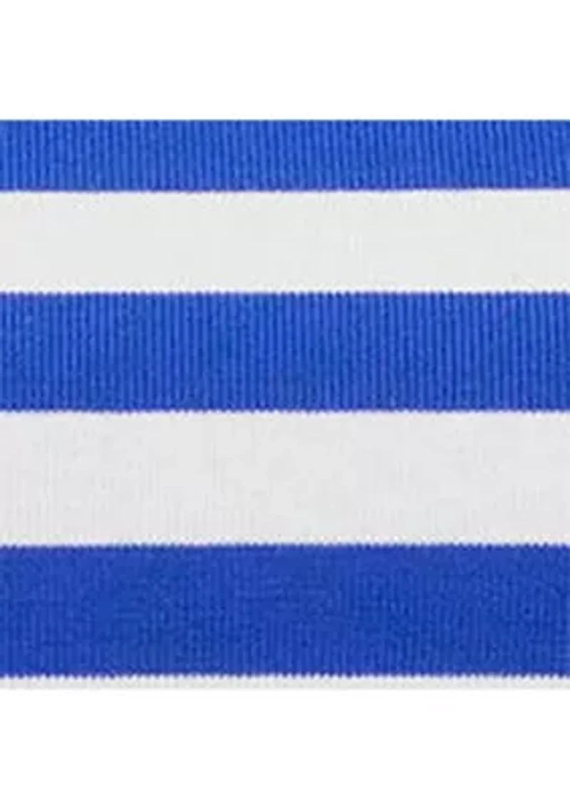 Plus Striped Stretch Cotton Boatneck T-Shirt