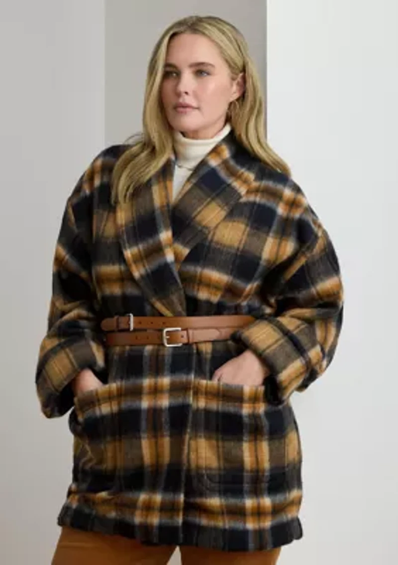 Plus Darda Cozy Wool Unlined Poncho