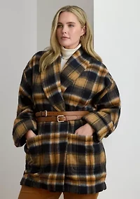 Plus Darda Cozy Wool Unlined Poncho