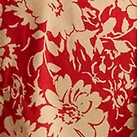 Women's Floral Belted Crepe Dress