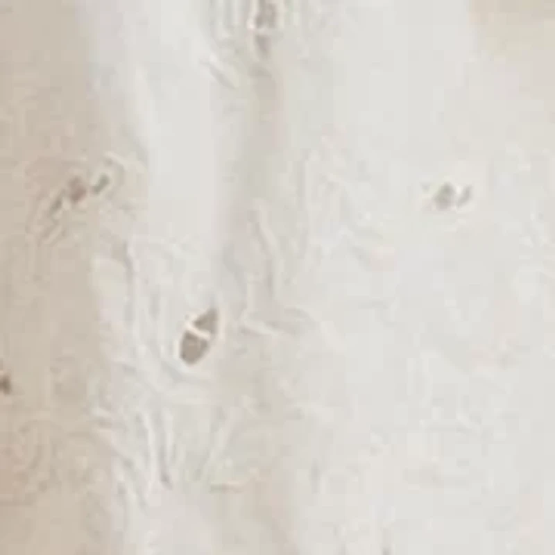 Women's Eyelet Broadcloth Tiered Shirtdress