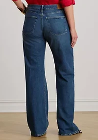 Women's High-Rise Straight Wide-Leg Jeans