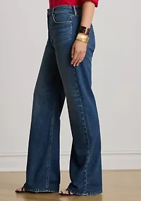 Women's High-Rise Straight Wide-Leg Jeans