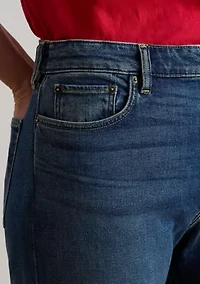 Women's High-Rise Straight Wide-Leg Jeans