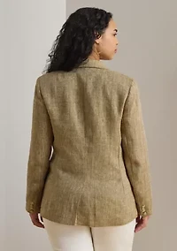 Women's Linen Herringbone Blazer