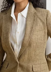 Women's Linen Herringbone Blazer
