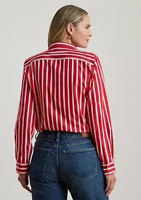 Classic Fit Striped Broadcloth Shirt