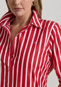 Classic Fit Striped Broadcloth Shirt
