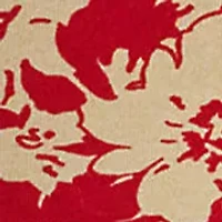 Floral Stretch Cotton Boat Neck T-Shirt