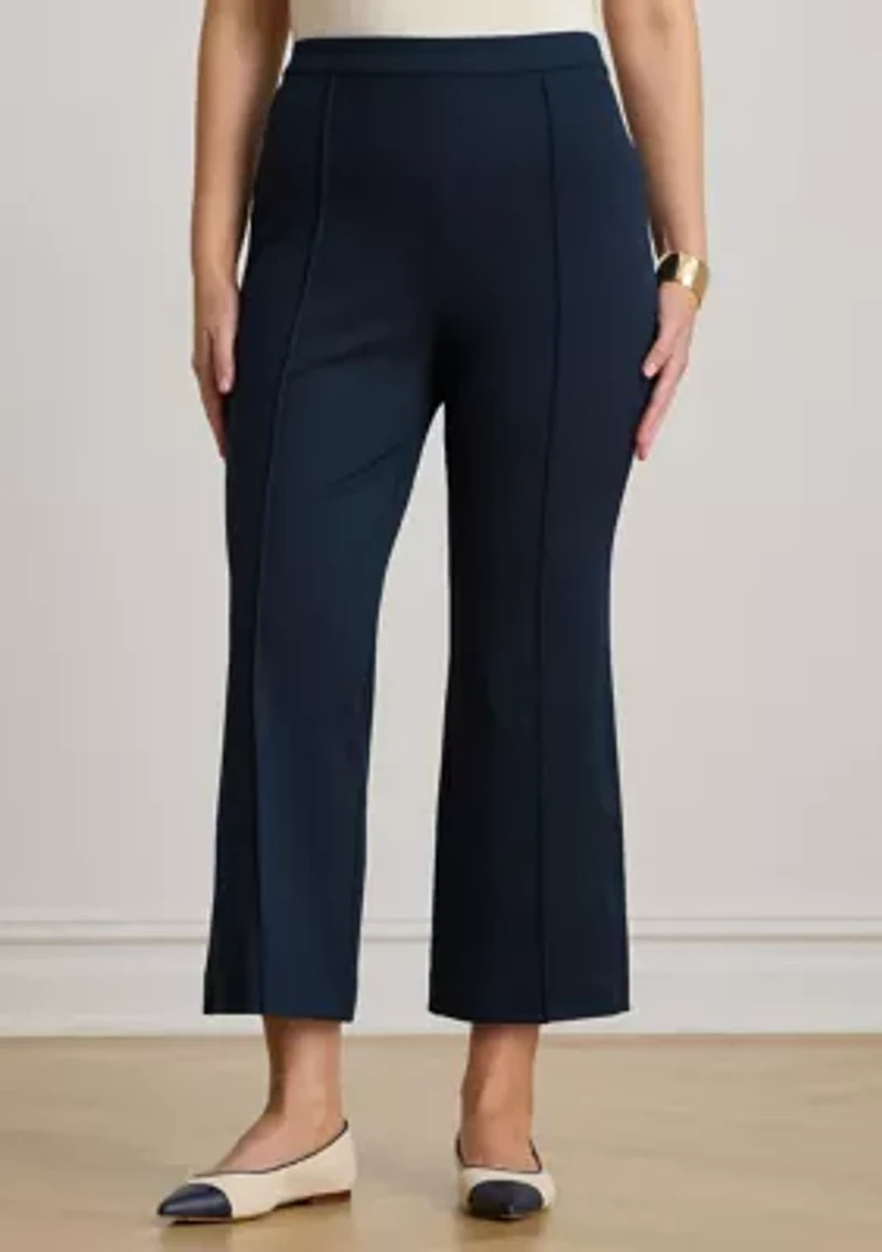 Women's Twill Flare Ankle Pants