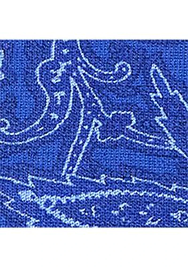 Plus Paisley Short Sleeve Sweater