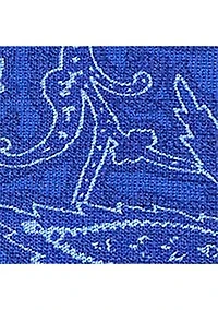 Plus Paisley Short Sleeve Sweater