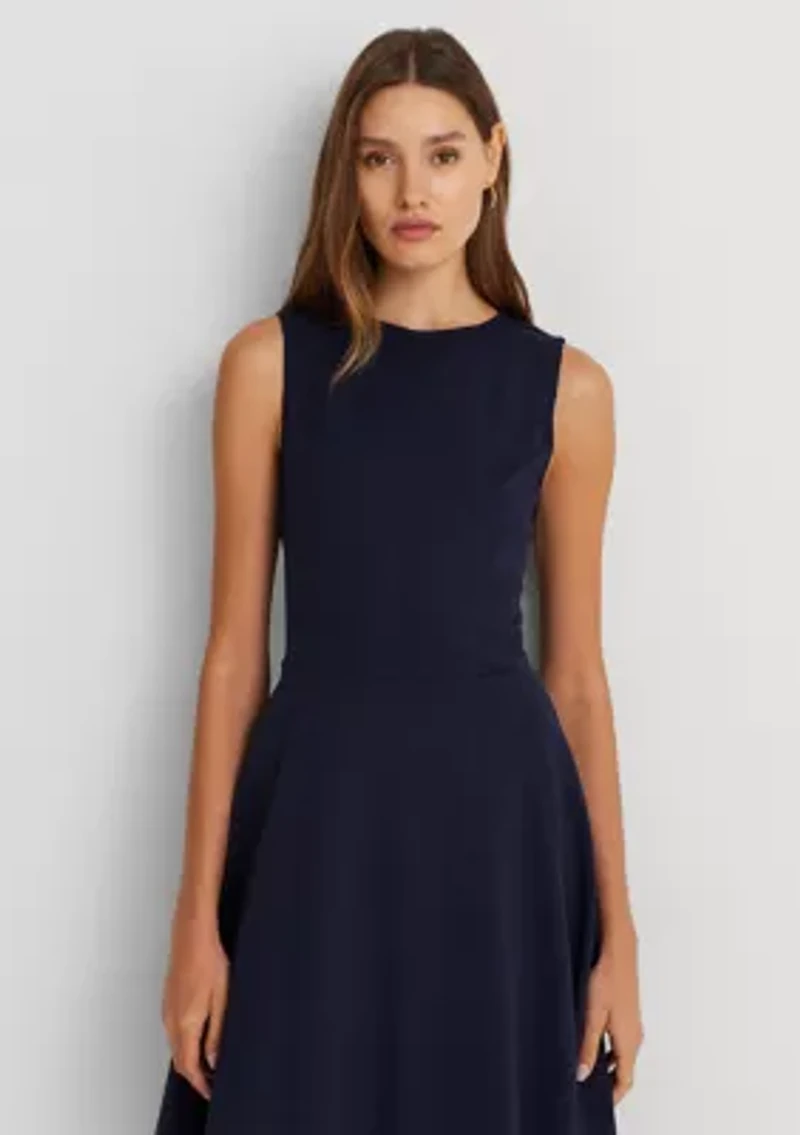 Ponte Fit-and-Flare Dress