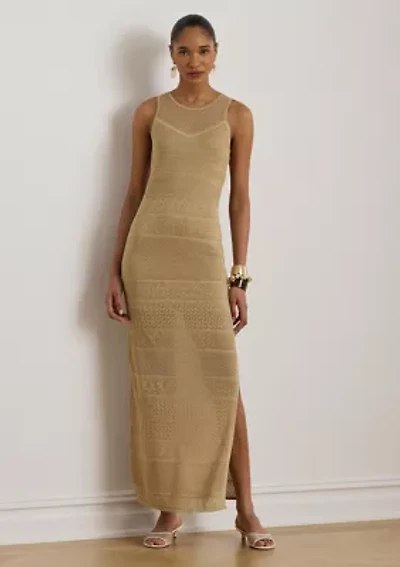 Women's Pointelle-Knit Sleeveless Gown