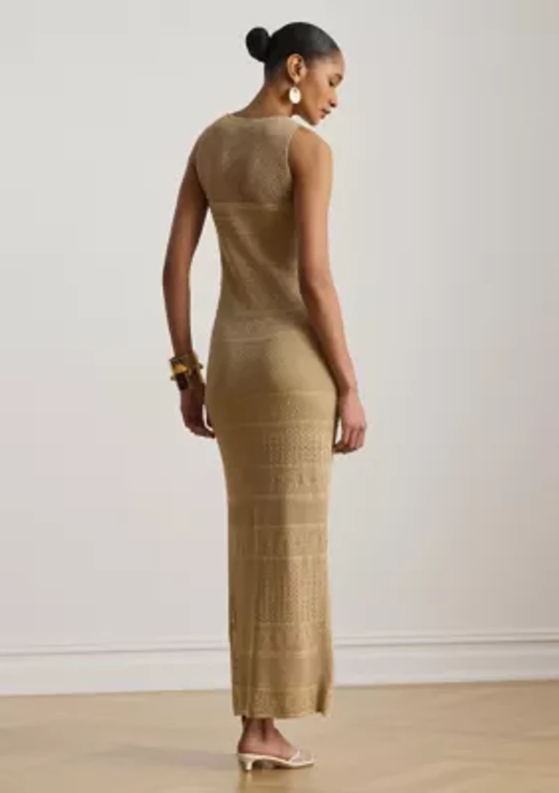 Women's Pointelle-Knit Sleeveless Gown