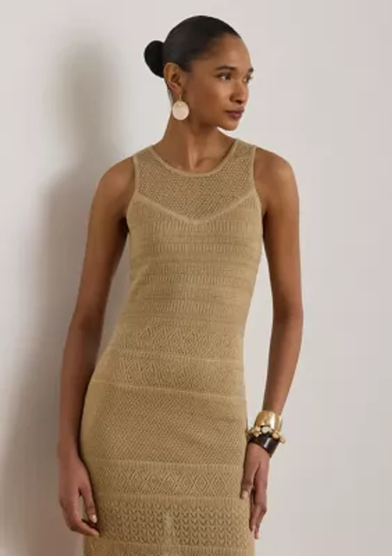 Women's Pointelle-Knit Sleeveless Gown
