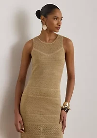 Women's Pointelle-Knit Sleeveless Gown
