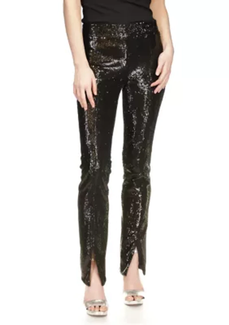 Women's Split Hem Sequin Pants