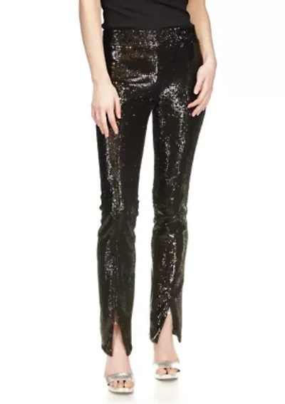 Women's Split Hem Sequin Pants