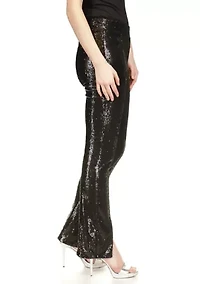 Women's Split Hem Sequin Pants