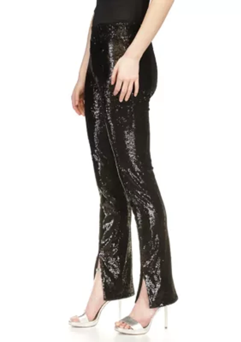 Women's Split Hem Sequin Pants
