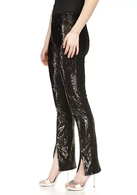 Women's Split Hem Sequin Pants