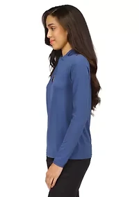 Women's Twist Neck Long Sleeve Top