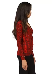 Women's Crossover Border Top