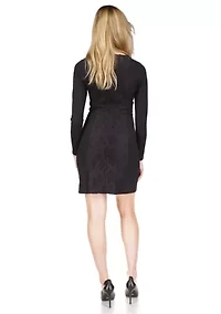 Women's Lace Inset Mini Dress