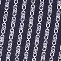 Women's MK Necklace Print Twist Neck Mini Dress