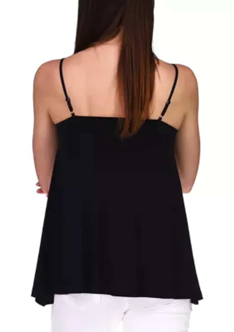 Petite Sleeveless Sixties Floral Top