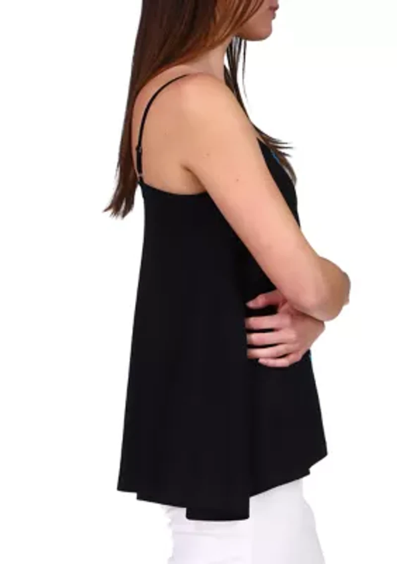 Petite Sleeveless Sixties Floral Top
