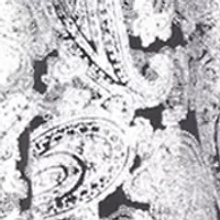 Plus Long Sleeve Paisley Flounce Dress
