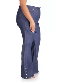 Plus Selma Shank Flare Denim Jeans
